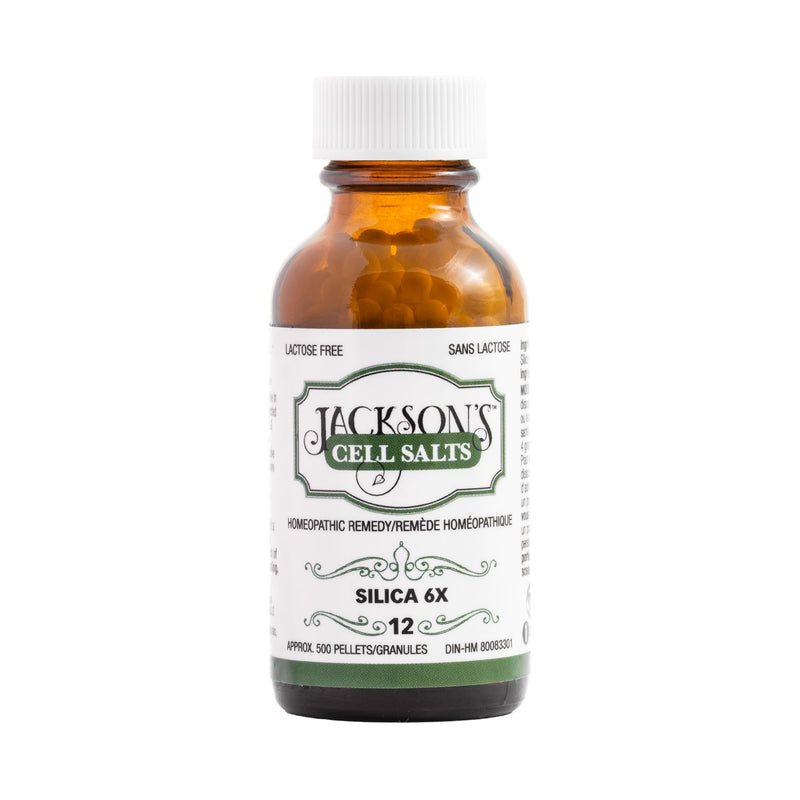 [Australia] - Jackson’s Cell Salt #12 Silica 6X (500 Pellet Bottle) – Certified Vegan, Lactose-Free Silica 6X 