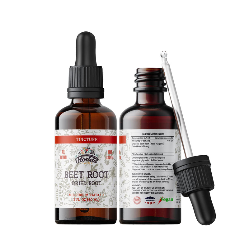 [Australia] - Beet Root Supplement - Liquid Beets Extra Fast Absorption - Beet Root Tincture Organic Extract, Gluten Free, 2 Fl Oz 2 Fl Oz (Pack of 1) 