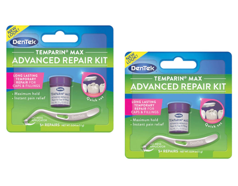 [Australia] - DenTek Temparin Max Lost Filling and Loose Cap Repair Kit | One Step Formula | 5+ Repairs | 0.04 Ounces | 2-Pack 