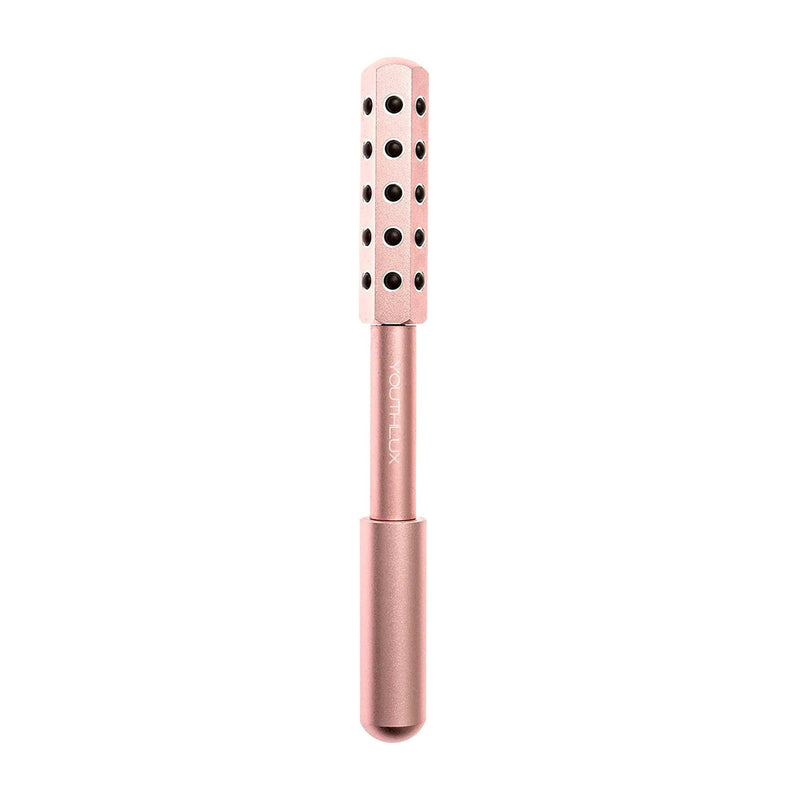 Radiance Roller - Germanium Stone Uplifting Face Beauty Massage Tool/Roller/Wand for Skin Tightening, De-Puffing, Sculpt/Lift, Anti-Aging | Uplift Face Roller, Facial Roller (Rose Gold) Rose Gold