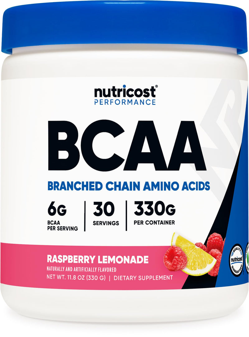 [Australia] - Nutricost BCAA Powder 2:1:1 (Raspberry Lemonade, 30 Servings) 