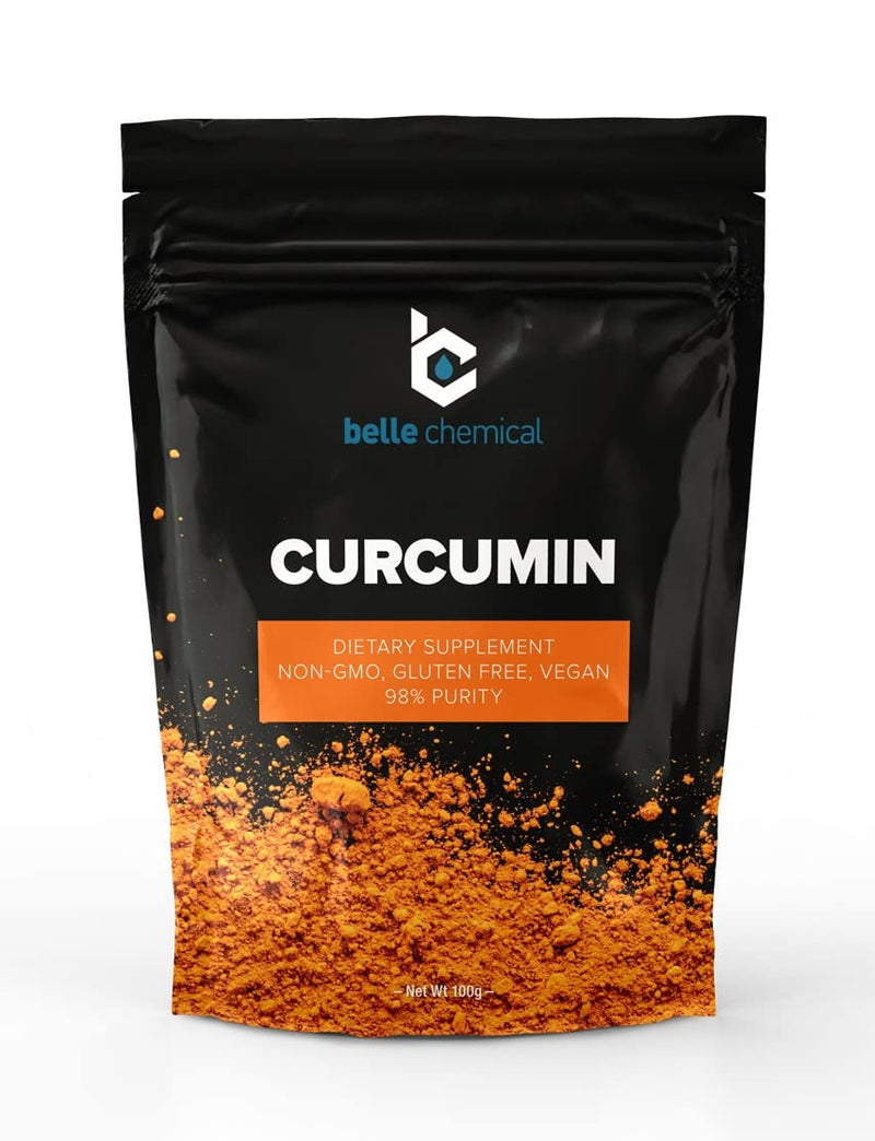 [Australia] - Belle Chemical 98% Pure Curcumin Powder (98% Curcuminoids) (100 Grams) 