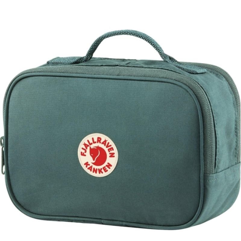 Fjällräven Kanken Toiletry Bag - Strong, Reinforced, Durable Fabric, Organized Storage - Travel ['One Size'] ['Frost Green']