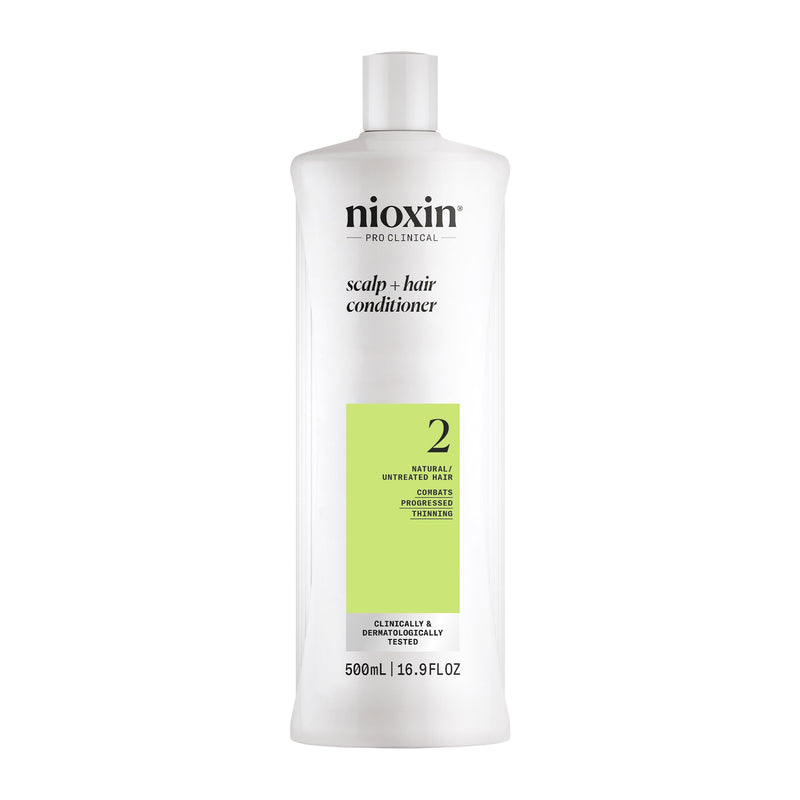NIOXIN System 2 Scalp Care | Conditioner | Hair Thickening For Natural Hair | Scalp Health | For Natural Hair with Progressed Thinning | Boost Hair Density with Niacinamide & Biotin | Refreshed Scalp 16.9 Fl Oz (Pack of 1)