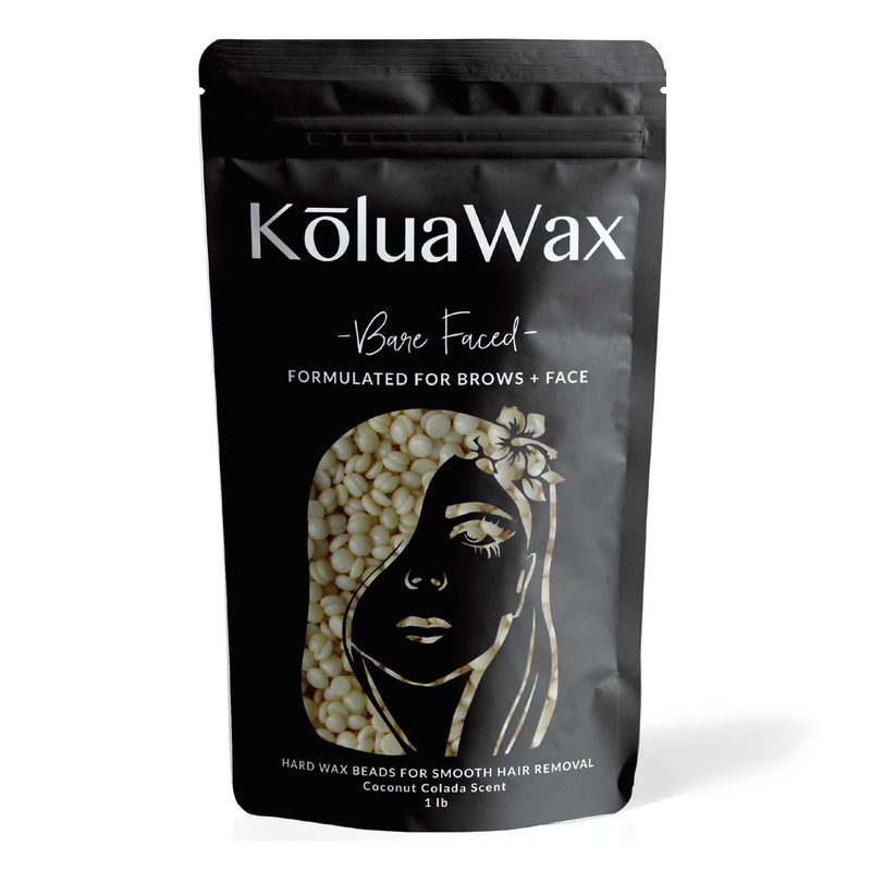[Australia] - KoluaWax Hard Wax Beads for Hair Removal – Coarse Hair Formula – Face, Brazilian, Underarms, Back Chest, Bikini Waxing – Coconut Colada, 1lb Refill for Wax Warmers & 10 Large Applicator Sticks 16 Ounce (Pack of 1) 