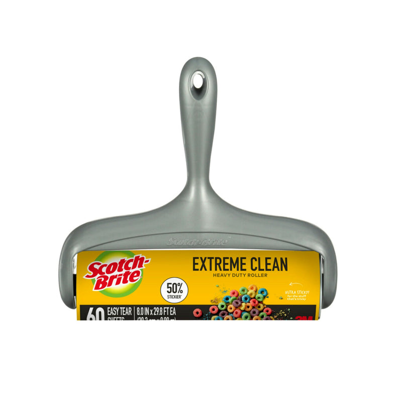 [Australia] - Scotch-Brite 50% Stickier Large Surface Lint Roller, Works Great On Pet Hair, 60 Sheets 1 Roller 