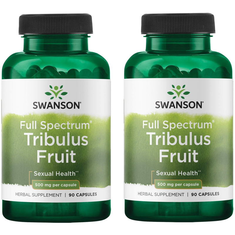 [Australia] - Swanson Full Spectrum Tribulus Fruit 500 mg 90 Caps (2 Pack) 