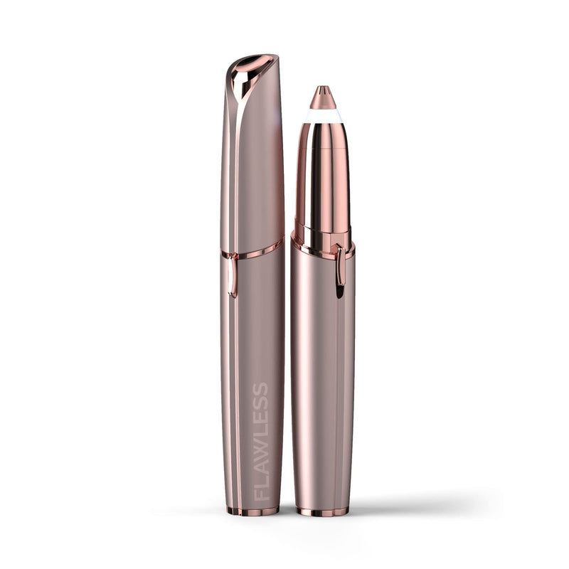 [Australia] - Finishing Touch Flawless Brows Eyebrow Hair Remover Electric Razor for Women with LED Light for Instant and Painless Hair Removal Pink 