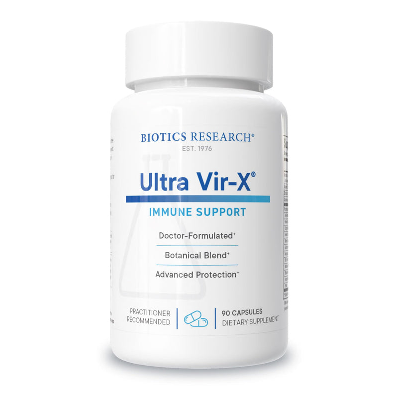 BIOTICS RESEARCH UltraVir-X - Best Immune Support Supplement, Vitamin C, Zinc, Maitake Mushroom, Astragalus, High Flavonoid Content, Supports Healthy Pathways for Adults - 90 Capsules