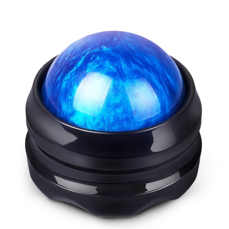 [Australia] - Manual Massage Roller Ball - Massager and Therapy Tool for Sore Muscles, Shoulders, Arms, Neck, Back, Feet, Body, Deep Tissue, Stiffness, Joint Pain, Stress Relief Blue 