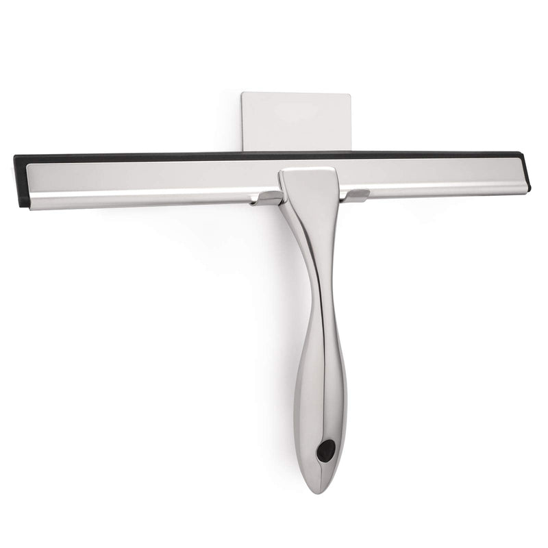 [Australia] - Hiware All-Purpose Shower Squeegee for Shower Doors, Bathroom, Window and Car Glass - Stainless Steel, 10 Inches 10-Inch Silver 