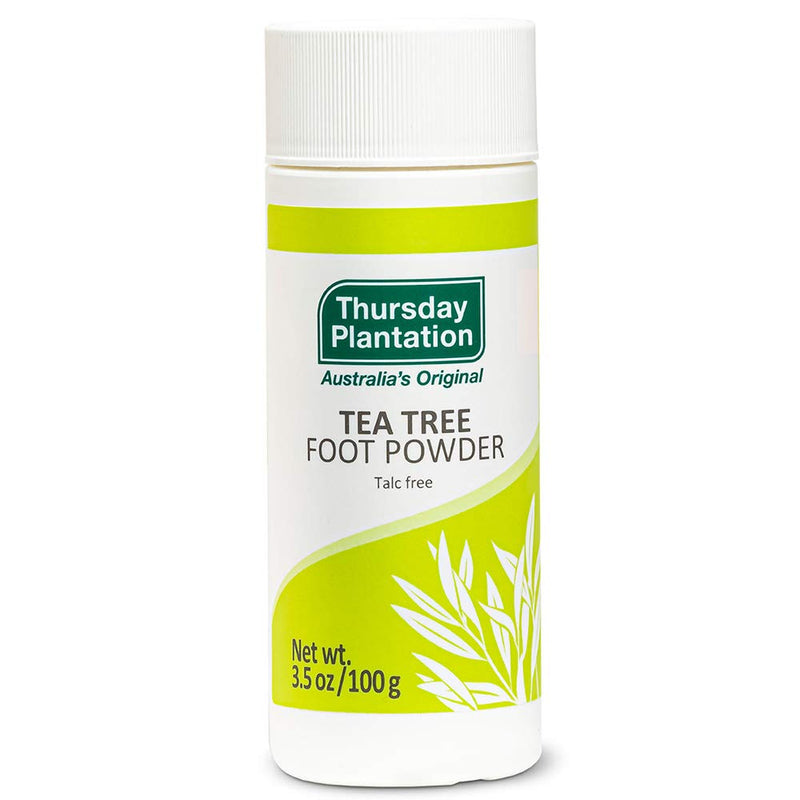 Thursday Plantation Tea Tree Foot Powder, Helps Prevent Foot Odor and Sweat, 3.5 Ounces 3.5 Ounce (Pack of 1)