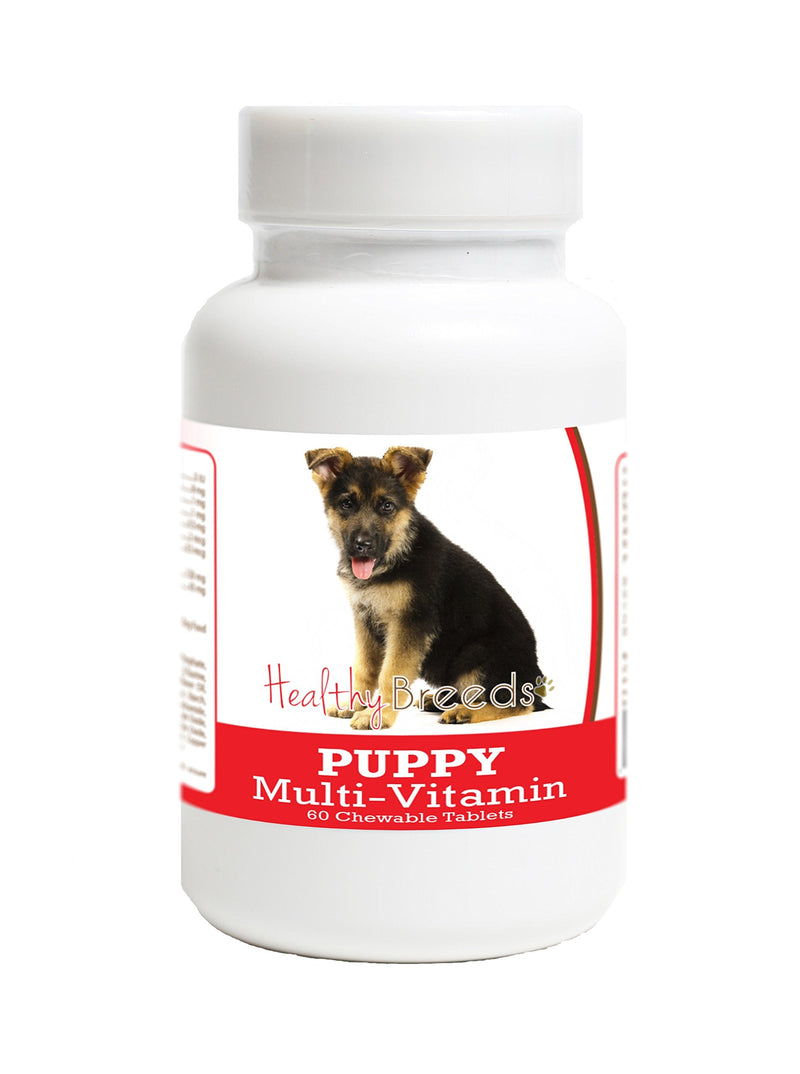 Healthy Breeds German Shepherd Puppy Dog Multivitamin Tablet 60 Count - PawsPlanet Australia
