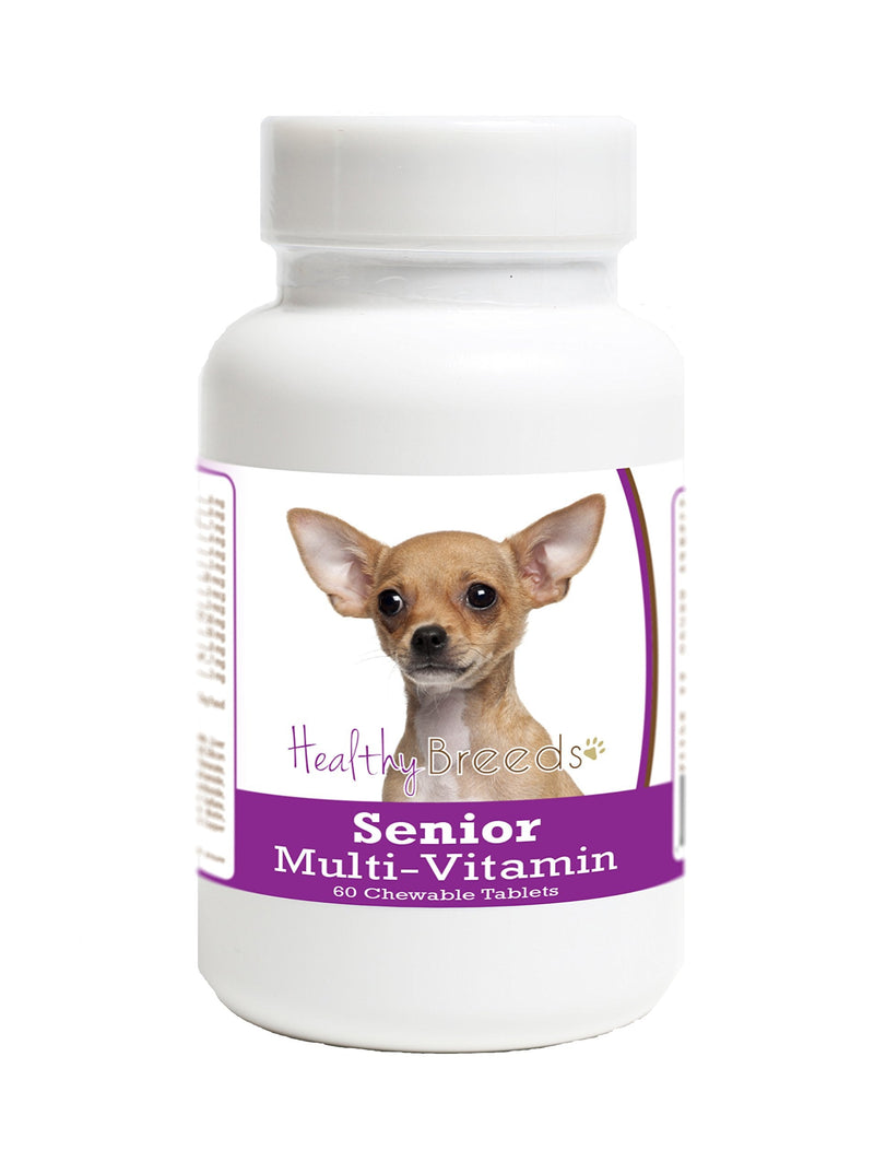 Healthy Breeds Chihuahua Senior Dog Multivitamin Tablets 60 Count - PawsPlanet Australia