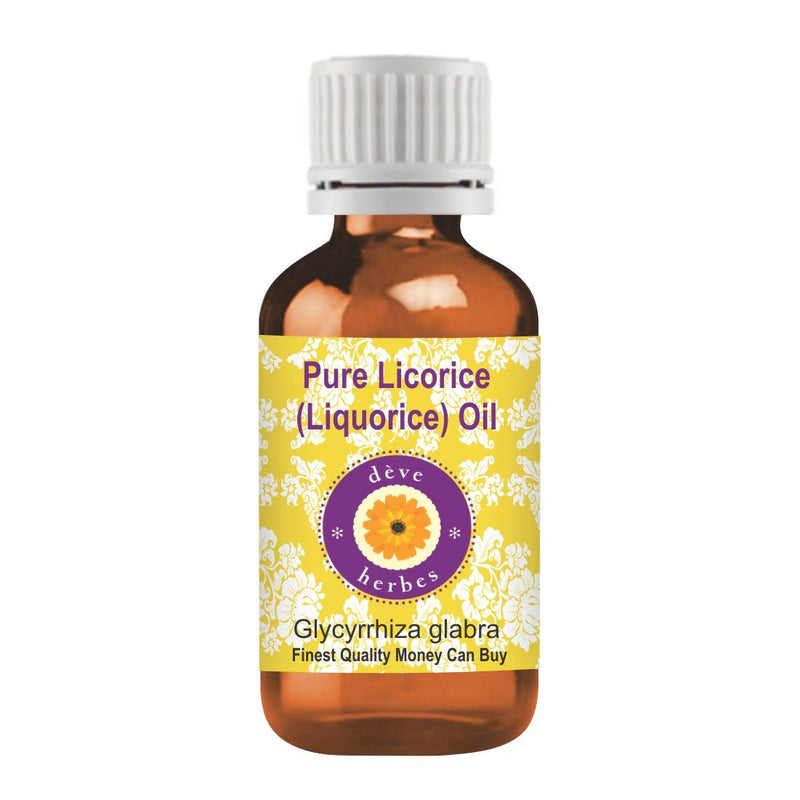[Australia] - Deve Herbes Liquorice Oil (Glycyrrhiza glabra) | Infused | Pure | Non-Sticky | Lightweight | for Facial Care | Men & Women | 15ml (0.50 oz) 1 Fl Oz (Pack of 1) 