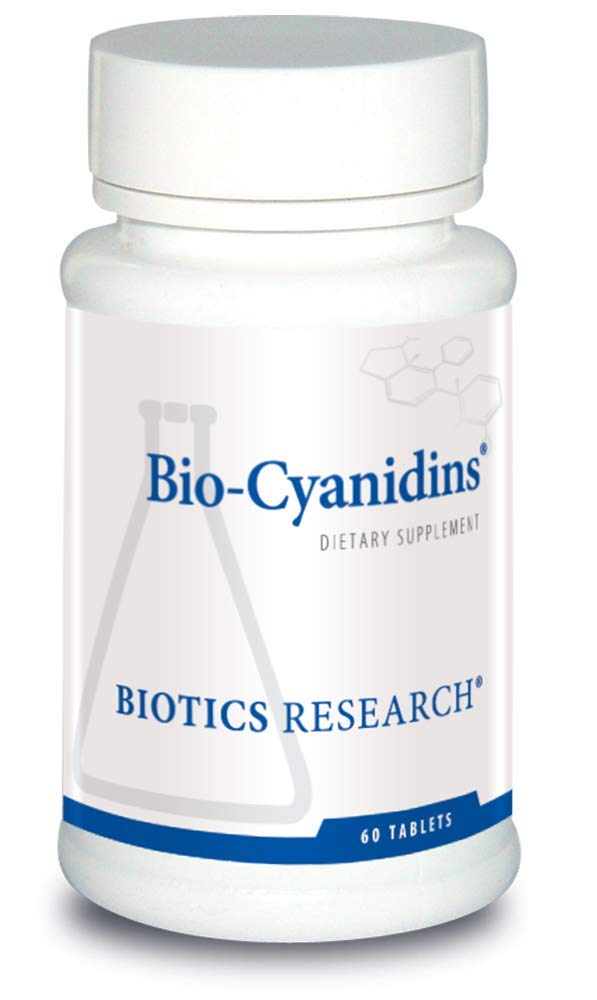 [Australia] - Biotics Research Bio Cyanidins Loaded with Oligomeric Proanthocyanidin Compounds OPC, Radiant Skin, Botanically Based Antioxidant Support, Heart Health, Polyphenols from Pine, 60 Tabs 