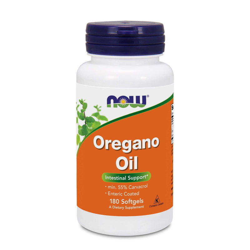 [Australia] - Now Foods Oregano Oil (Minimum 55% Carvacrol) – 181mg, 180 Softgels – High Potency Digestive Support Supplement, Promotes Gut Health, Natural Antibiotic - Kosher - 180 Servings 
