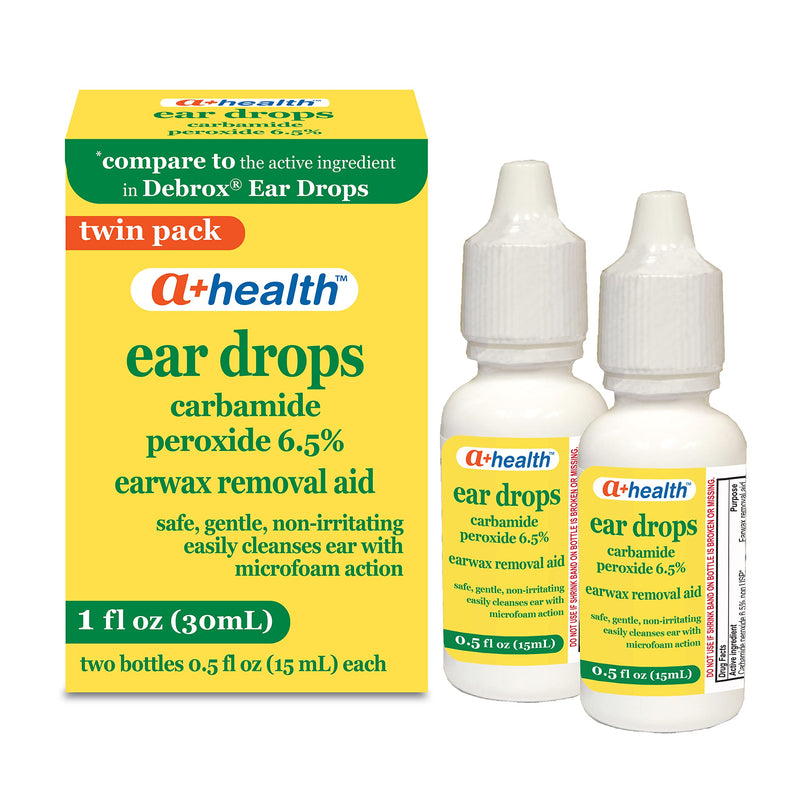 [Australia] - Earwax Removal Drops, Carbamide Peroxide 6.5%, Made in USA, Twin Pack, 1 fl Ounce 
