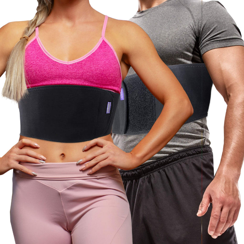 Everyday Medical Broken Rib Brace for Men and Women - Bamboo Charcoal Rib Support Compression Brace - accelerates The Healing of Cracked, Dislocated, Fractured and Post-Surgery Ribs - Large Large (Pack of 1)