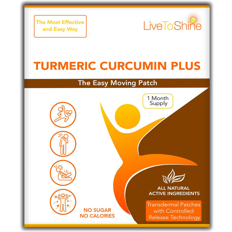 [Australia] - Turmeric Curcumin Topical Patches - 30 Days Supply – USA Made 