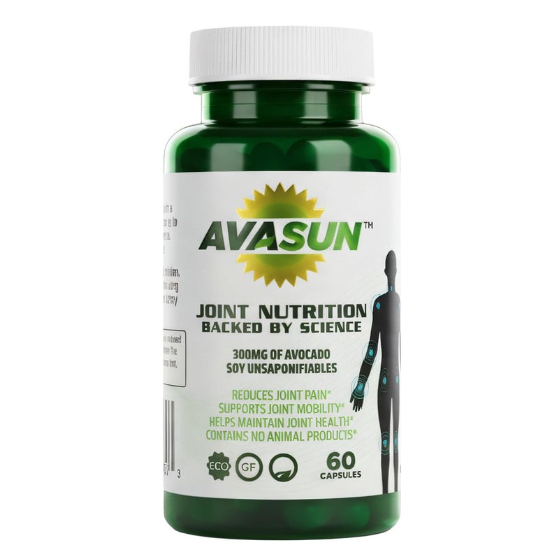 ASU Joint Supplement, 300mg Avocado Soy Unsaponifiables, 60 Count | Clinically studied, plant-based ASU formula supporting joint comfort, mobility and cartilage health, 1 bottle, 2 months 60 Count (Pack of 1)
