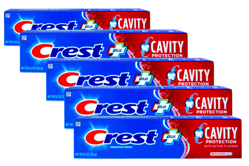 [Australia] - Crest Cavity Protection Toothpaste Regular - 8.2 oz, Pack of 5 