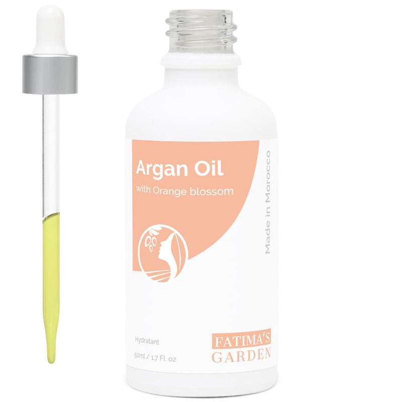 Fatima's Garden Argan & Orange Blossom Oil - Moisturizing Oil, 50ml 1.7 Fl Oz (Pack of 1)