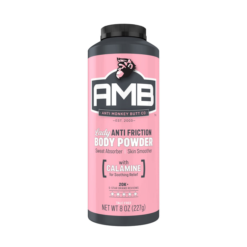 [Australia] - Anti Monkey Butt Body Powder for Women, Talc Free Anti Chafing and Sweat Absorbing Powder with Clamine, Hypoallergenic Formula, 8 oz 8 Ounce (Pack of 1) 