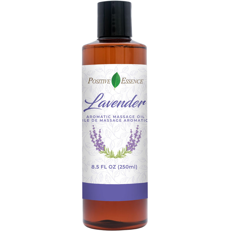 Lavender Massage Oil with Jojoba & Sweet Almond Oil, 8.5 fl oz | Soft floral aroma • Smooth massage glide • Jojoba & sweet almond oils • Vitamin E • Small-batch crafted Lavender 8.5 Fl Oz (Pack of 1)