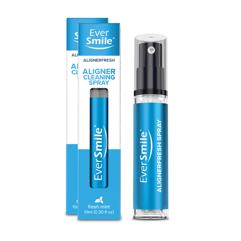 [Australia] - EverSmile AlignerFresh Original Clean Spray | Retainer & Invisalign Cleaner Spray - On The Go Aligner Cleaning & Teeth Whitening. Kills Bacteria & Freshens Bad Breath. Mint Flavored (2 Pack) 0.34 Fl Oz (Pack of 2) 