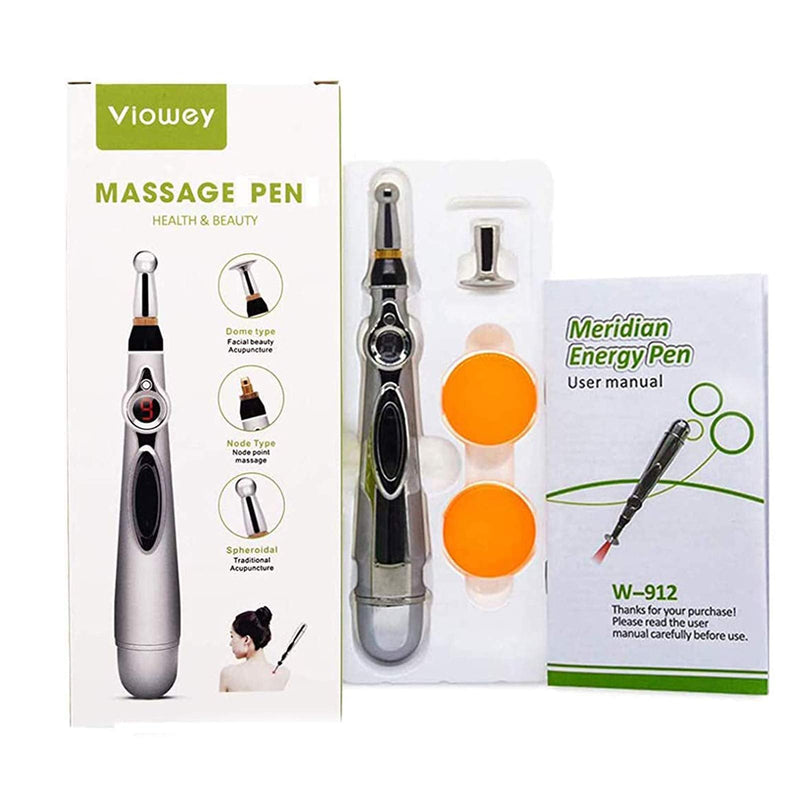 [Australia] - Electronic Acupuncture Pen, 3-in-1 Meridian Energy Pen for Pain Relief, Pain Relief Therapy, Electric Meridians Acupuncture Machine 