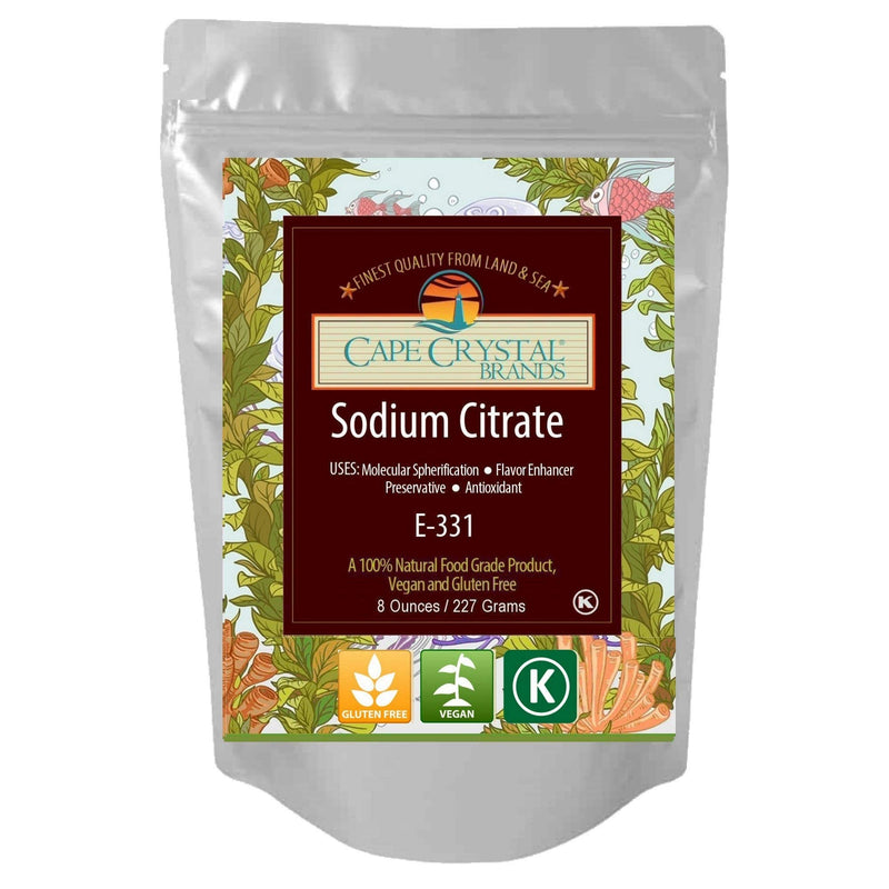 [Australia] - Sodium Citrate 100% Food Grade | Prevents Early Gellation in Spherification - Kosher Certified ( 8 Oz) 8 Ounce (Pack of 1) 