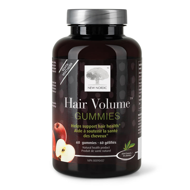 NEW NORDIC Hair Volume Daily Biotin Support Gummies 60-Day Supply - 1 Pk | Daily biotin gummies with biotin and apple extract in a delicious red apple flavor for everyday wellness routines 60 Count (Pack of 1)
