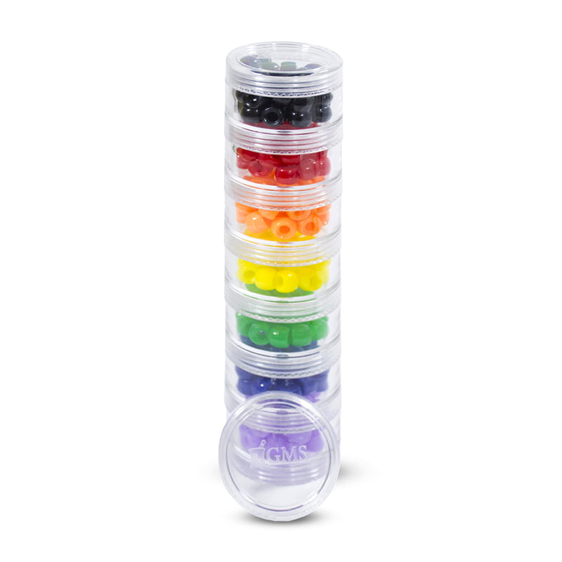 GMS Group Medical Supply, LLC 7 Day Medicine Pill Organizer - Stackable Pill Box - Fits Small Tablets & Vitamin Supplements - Keep Your Daily & Weekly Medicine Organized in One Place - Small - Clear Small (Pack of 1)