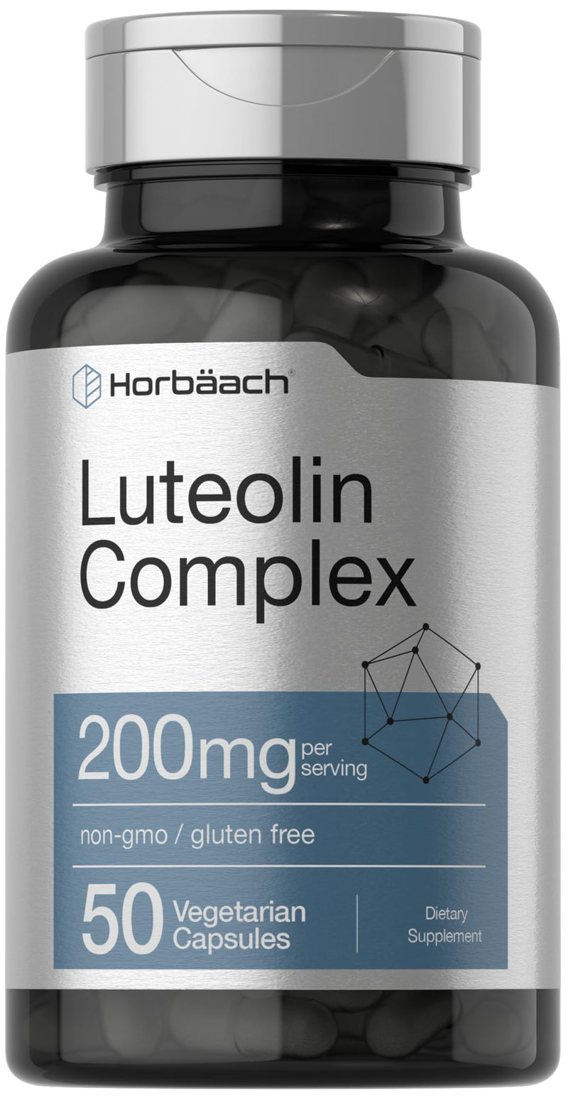 [Australia] - Luteolin Complex with Rutin | 50 Capsules | Vegetarian, Non-GMO & Gluten Free Flavonoid Formula | by Horbaach 50 Count (Pack of 1) 