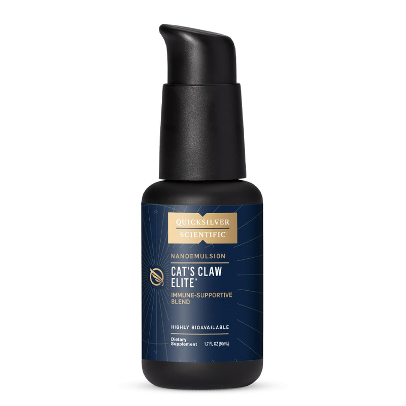 Quicksilver Scientific Nanoemulsified Cat's Claw, 1.7oz / 50ml | Liquid Immune Support Supplement with Uncaria Tomentosa, 1000 IU Vitamin D and Monolaurin, Cat's Claw, Immune Support