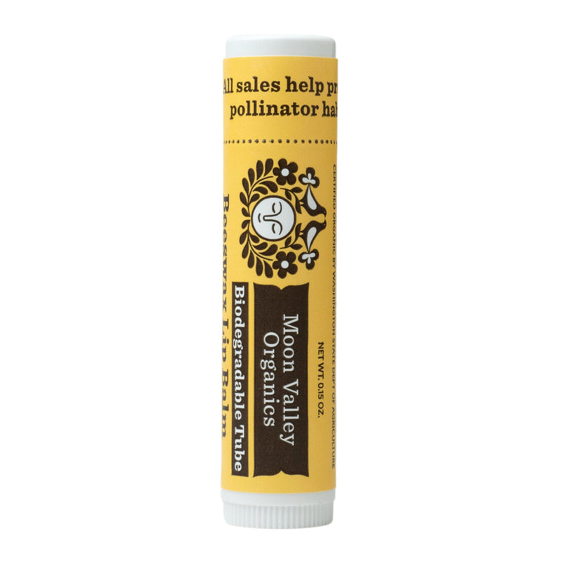 Moon Valley Organics Beeswax Lip Balm for Moisturizing Lips and Cuticles (SWEET HONEY, 1-Pack)