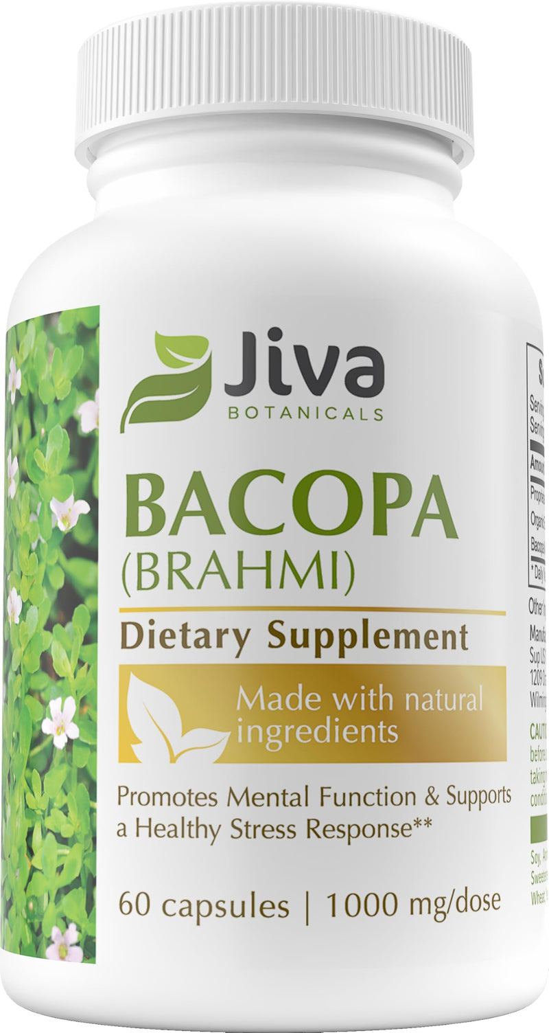 [Australia] - Bacopa Monnieri/Brahmi Capsules -Organic Bacopa Supplement- Bacopa Monnieri Extract - 60 Capsules 