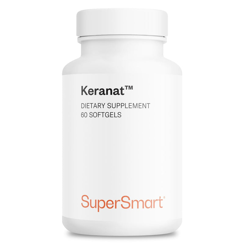 Supersmart - Keranat (Advanced Formula with Biotin) - Hair Supplement for Volume & Growth - Hair Loss Vitamins | Non-GMO & Gluten Free - 60 Softgels