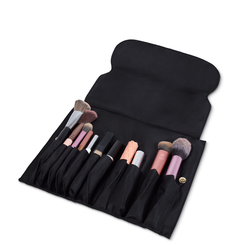 Washable Travel Snap in Brush Organizer Black