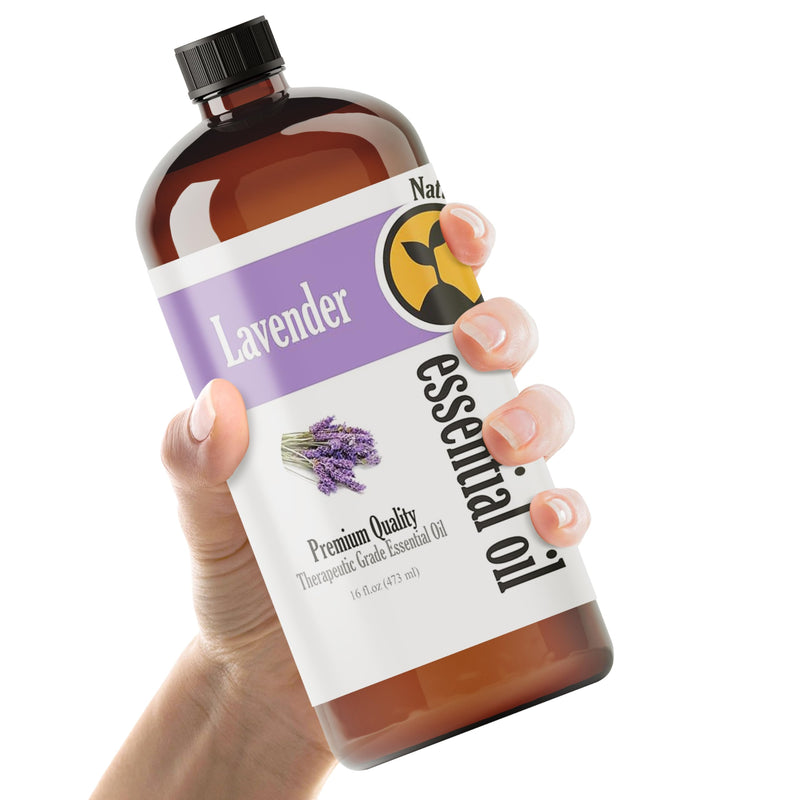 [Australia] - Bulk Size Lavender Essential Oil (16 Ounce Bottle) Therapeutic Grade Essential Oil - 16 Fl Oz - Essential Oils Big Bottle - Essential Oils for Candle Making - Lavender Diffuser Oil 16 Fl Oz (Pack of 1) 