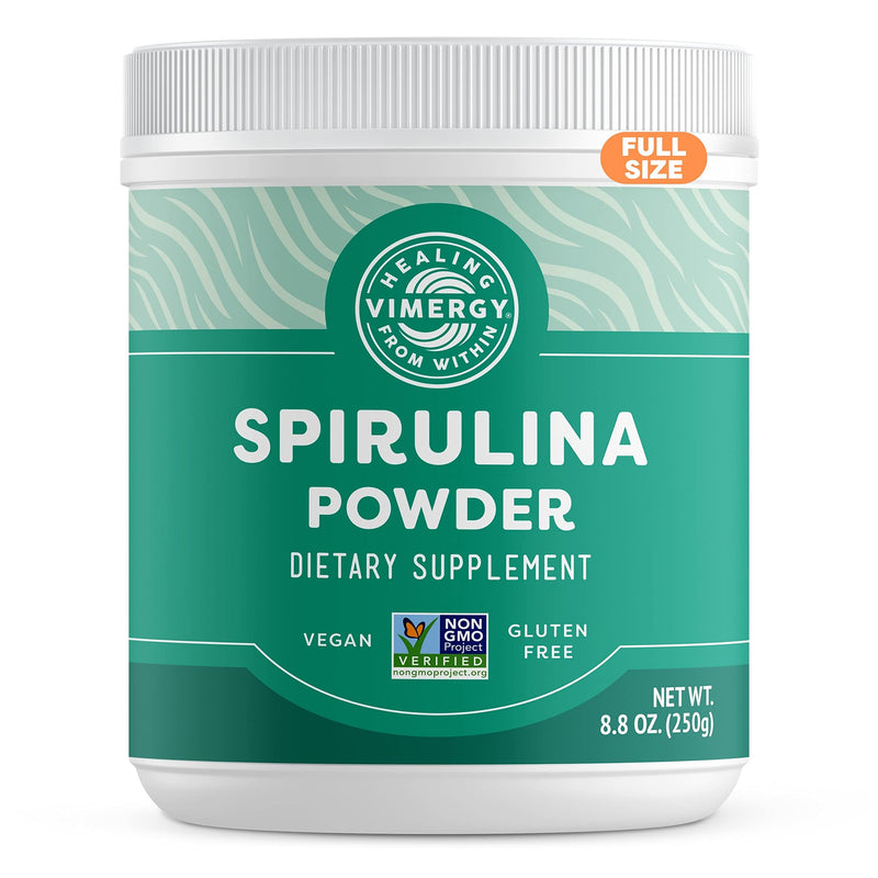 [Australia] - Vimergy Spirulina Powder ‚Äì Concentrated Plant Protein Supports Immune Health & Cardiovascular Function ‚Äì Vegan, Kosher, Gluten-Free ‚Äì 250g 8.8 Ounce (Pack of 1) 