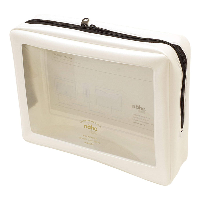 HIGHTIDE] nahe Packing Pouch, L white