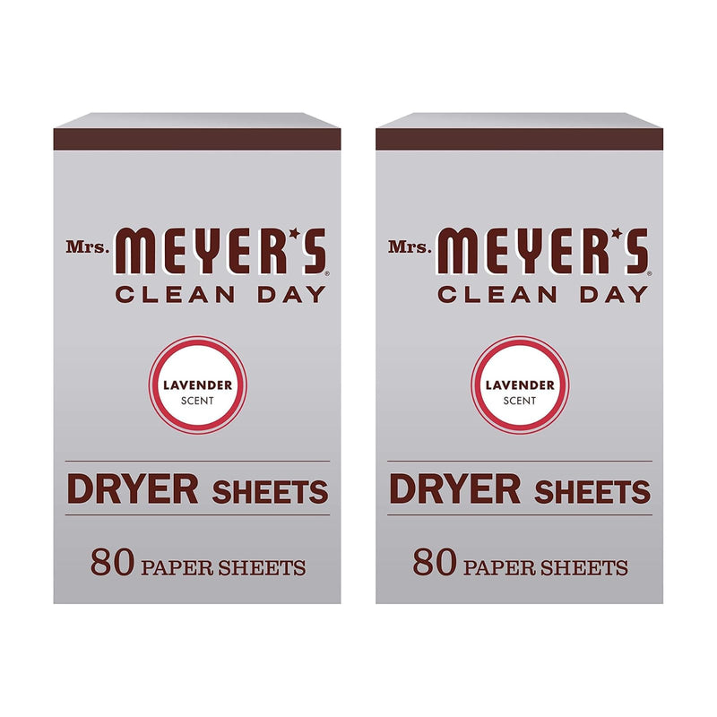 [Australia] - Mrs. Meyer's Clean Day Dryer Sheets (Lavender, 2 Pack, 160 Count) 