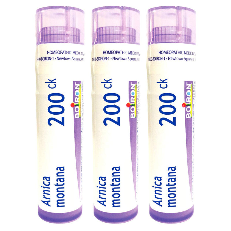 [Australia] - Boiron Arnica Montana 200Ck Homeopathic Medicine for Muscle Pain and Stiffness - Pack of 3 (240 Pellets) 3 Count (Pack of 1) 