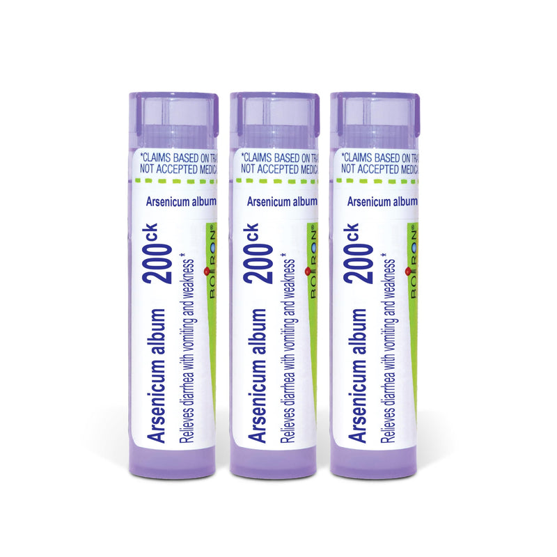 Boiron Arnica Montana - Pack of 3 (240 Pellets) | Single-medicine homeopathic pellets for Diarrehea with Vomiting and Weakness. Size: Pack of 3 (240 Pellets).