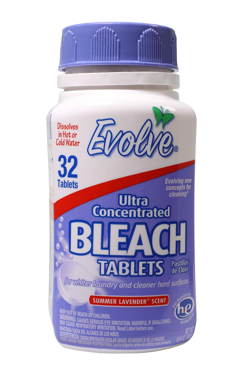 [Australia] - Evolve Concentrated Bleach Tablets, 1- 32ct (Summer Lavender) Summer Lavender 