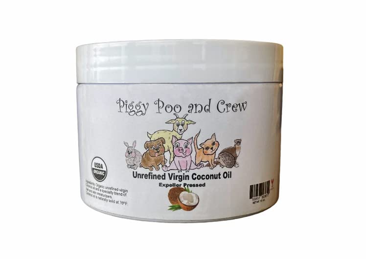 USDA Organic Unrefined Virgin Coconut Oil for Pigs Dogs Rabbits Cats and other Small Animals - PawsPlanet Australia