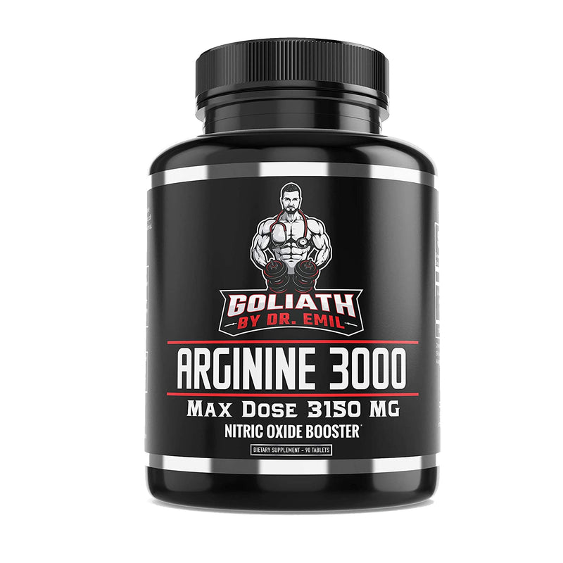 [Australia] - Dr. Emil - L Arginine (3150mg) Highest Capsule Dose - Nitric Oxide Supplement for Vascularity, Endurance and Heart Health (AAKG and HCL) - 90 Tablets 