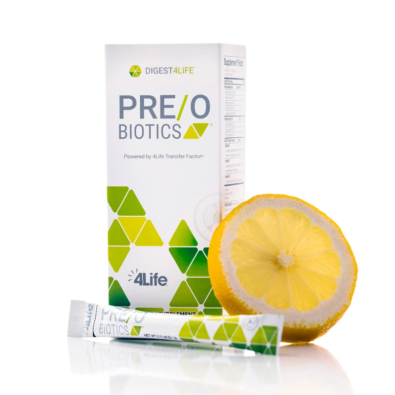 4Life Digest4Life Pre/o Biotics Probiotic Prebiotic Gut Health, 15 Packets | Prebiotic fibers, Microbeadlet delivery, Gut flora balance, On the go, Immune wellness, Transfer Factor, Stick packs